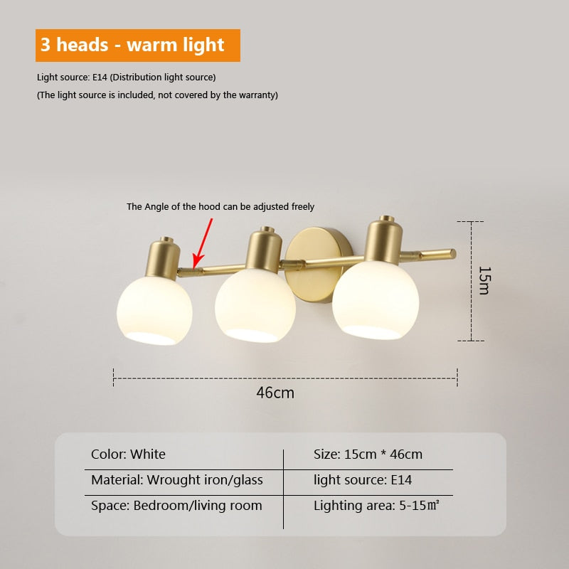 Wad Copper Industrial Wall Lamp