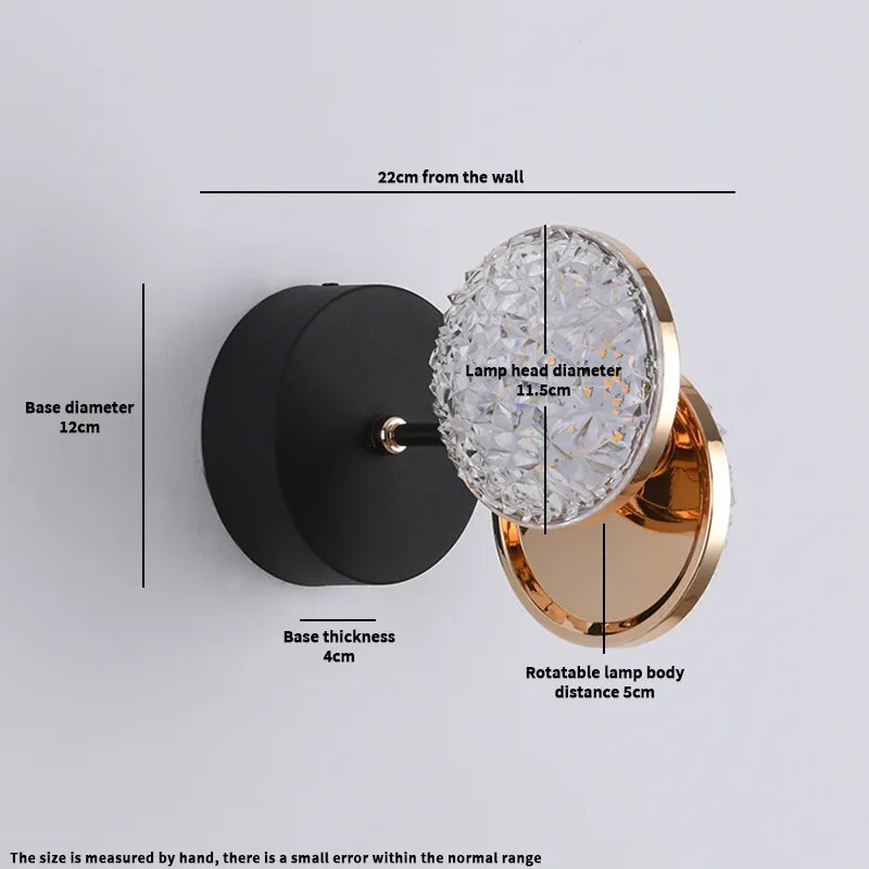 Modern Crystal LED Wall Lamps