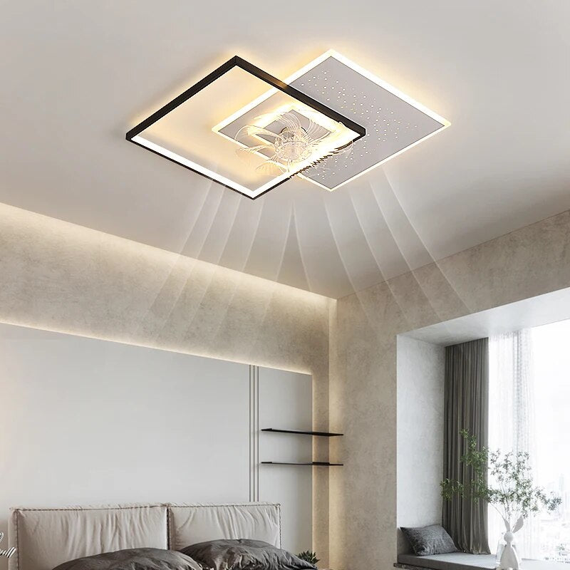 Qiyi Moratie Modern Ceiling Fan Lights
