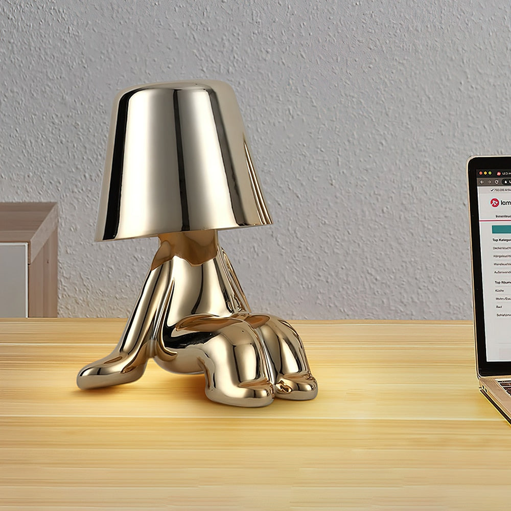 PQ Golden/Silver Statuette LED Aluminum