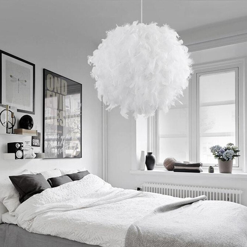 LYF LED Nordic Feather Romantic Dreamy Hanging Lamp