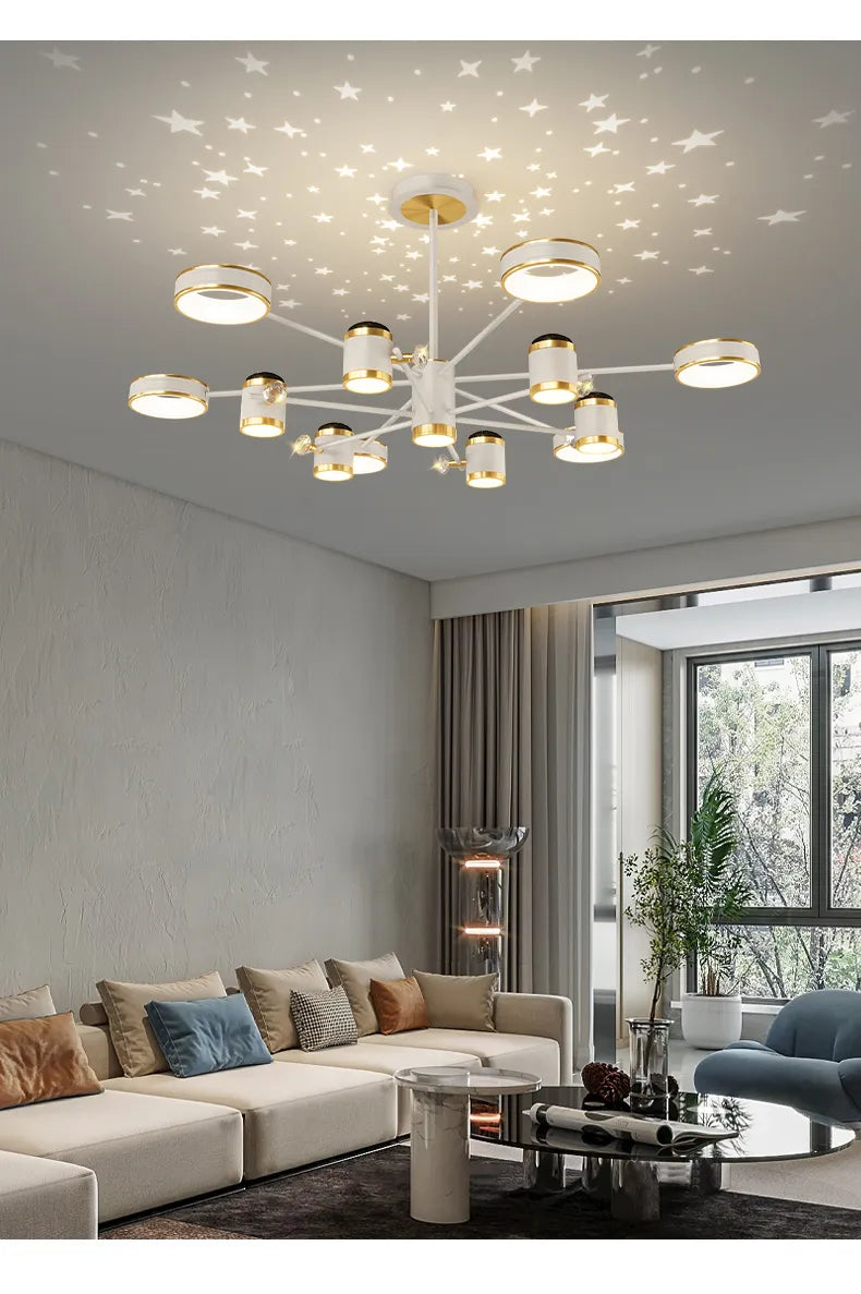 Nordic Starry Ceiling Chandelier Light