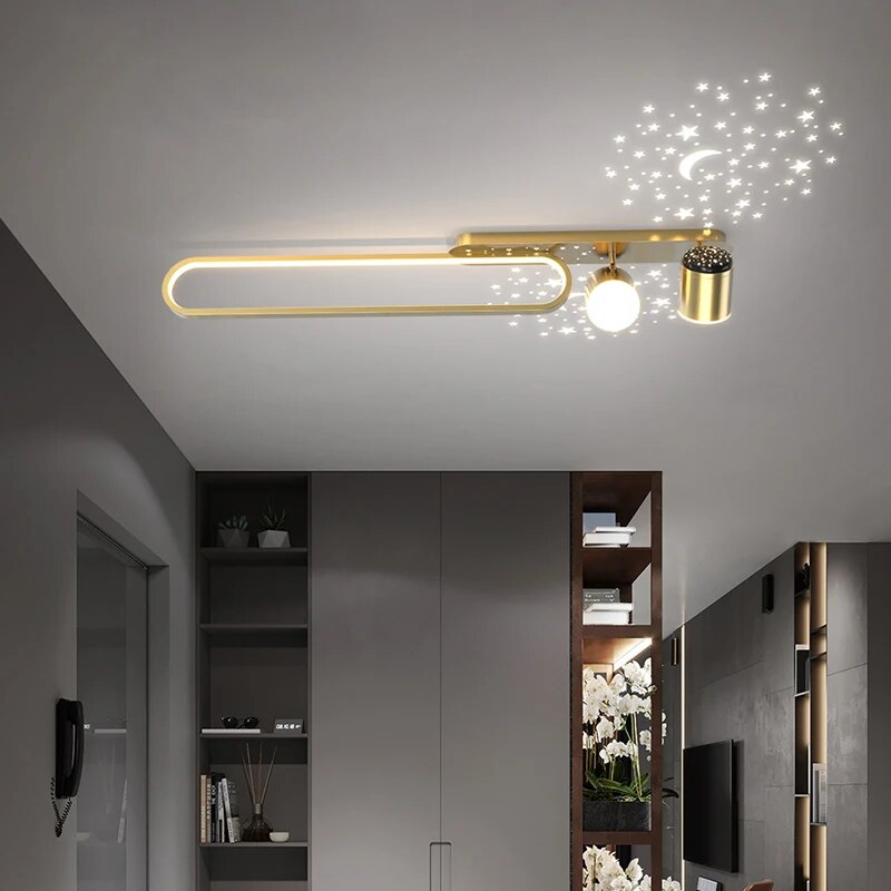 MAV Star Projection Modern Aisle Ceiling Lights with Spotlights