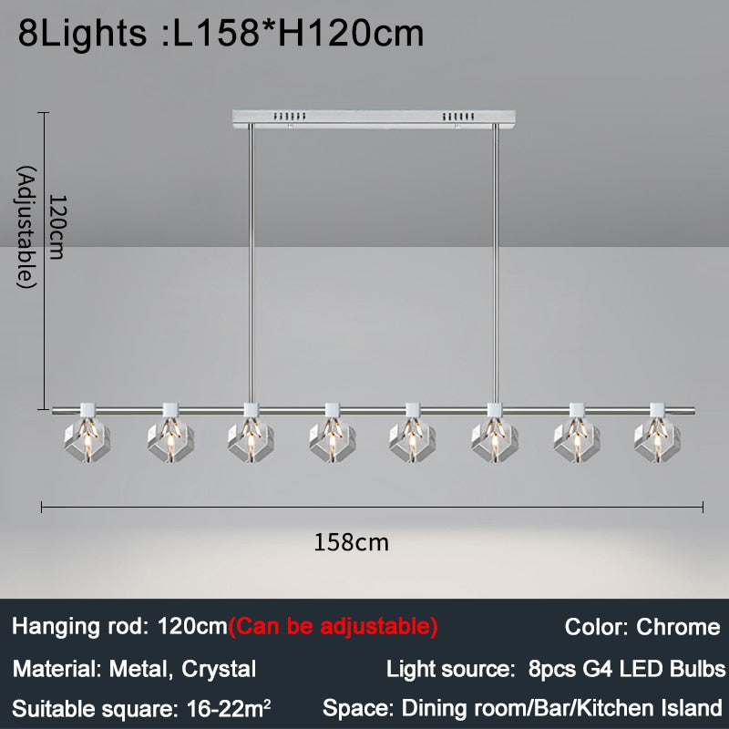 Ylk Waverly Modern Crystal Pendant