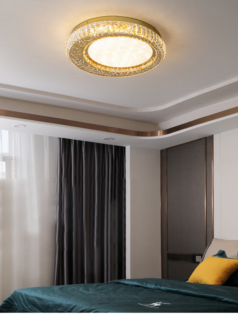 Ylk Luxury Gold Crystal Chandelier