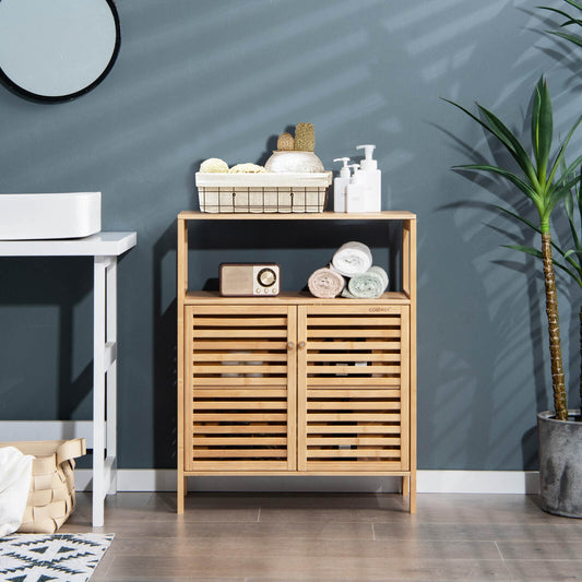 Fredrika - Bamboo Wood Storage Cabinets Bathroom Cabinets