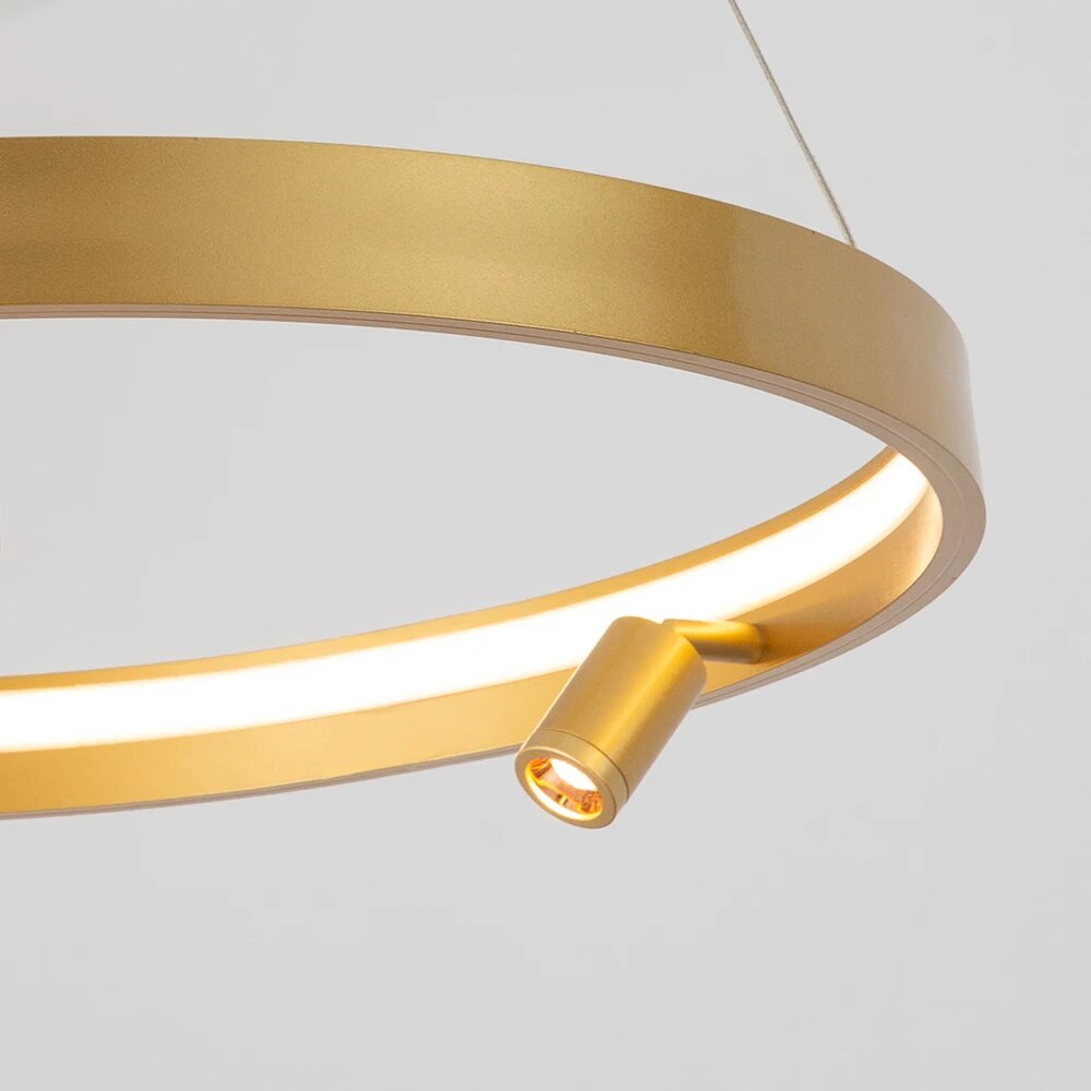 Ylk Black/Gold Spotlight Chandelier