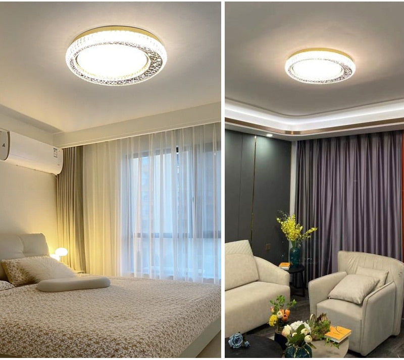 Ylk Luxury Gold Crystal Chandelier