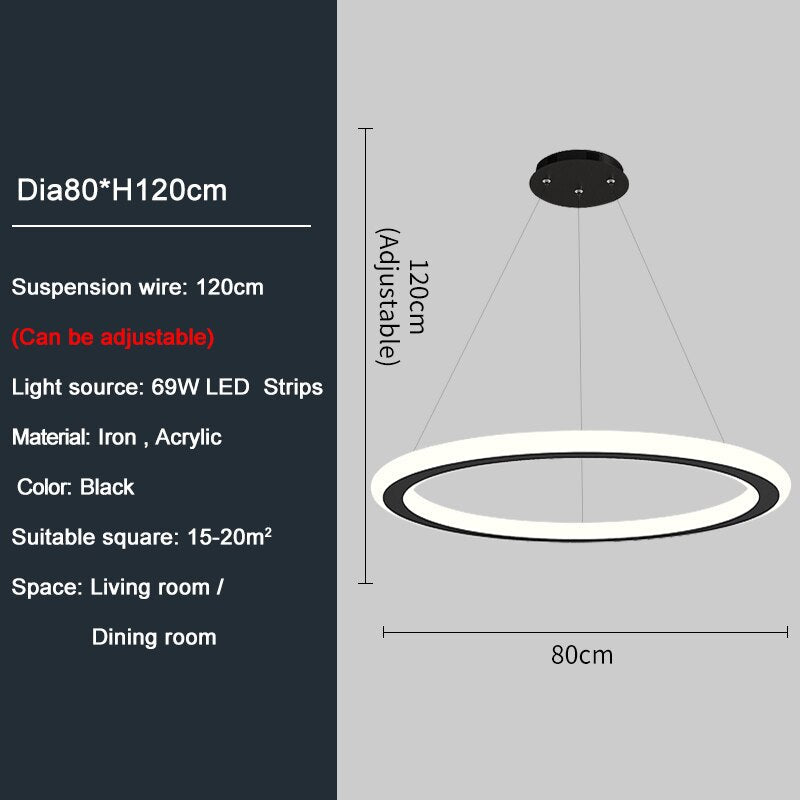 Ylk Ring Design LED Chandelier