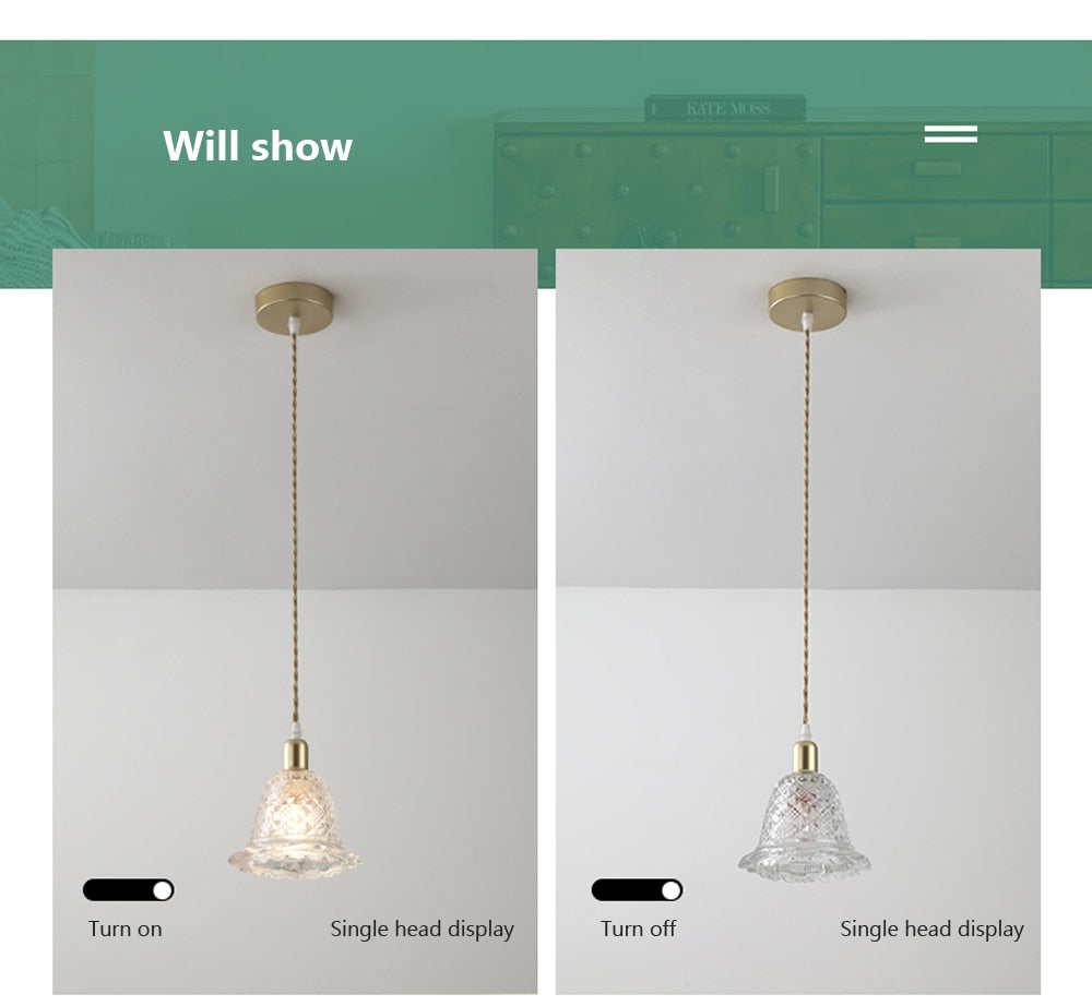 Wad Nordic Glass Pendant Light