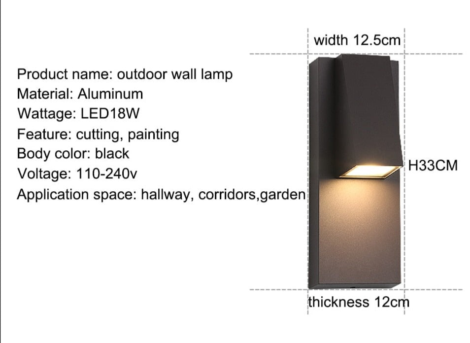 IIS Waterproof Outdoor LED Wall Lighting Retro Vintage