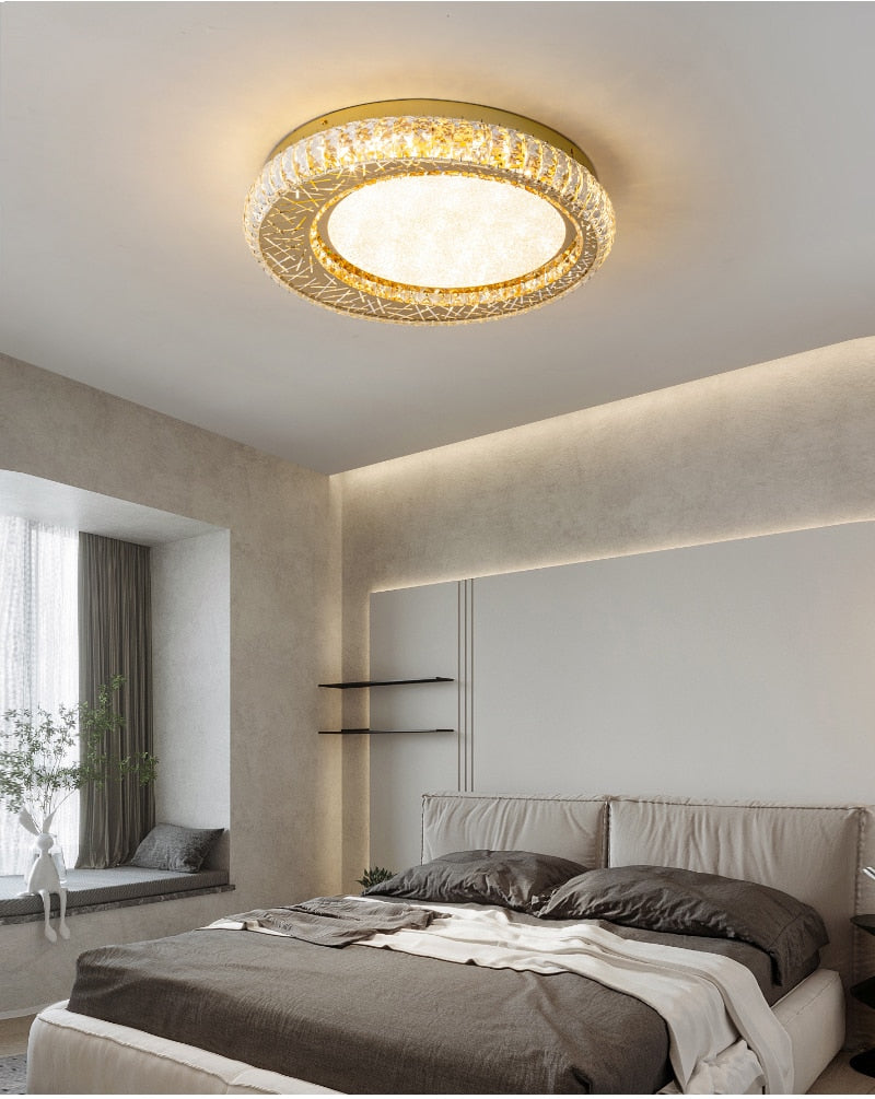 Ylk Luxury Gold Crystal Chandelier