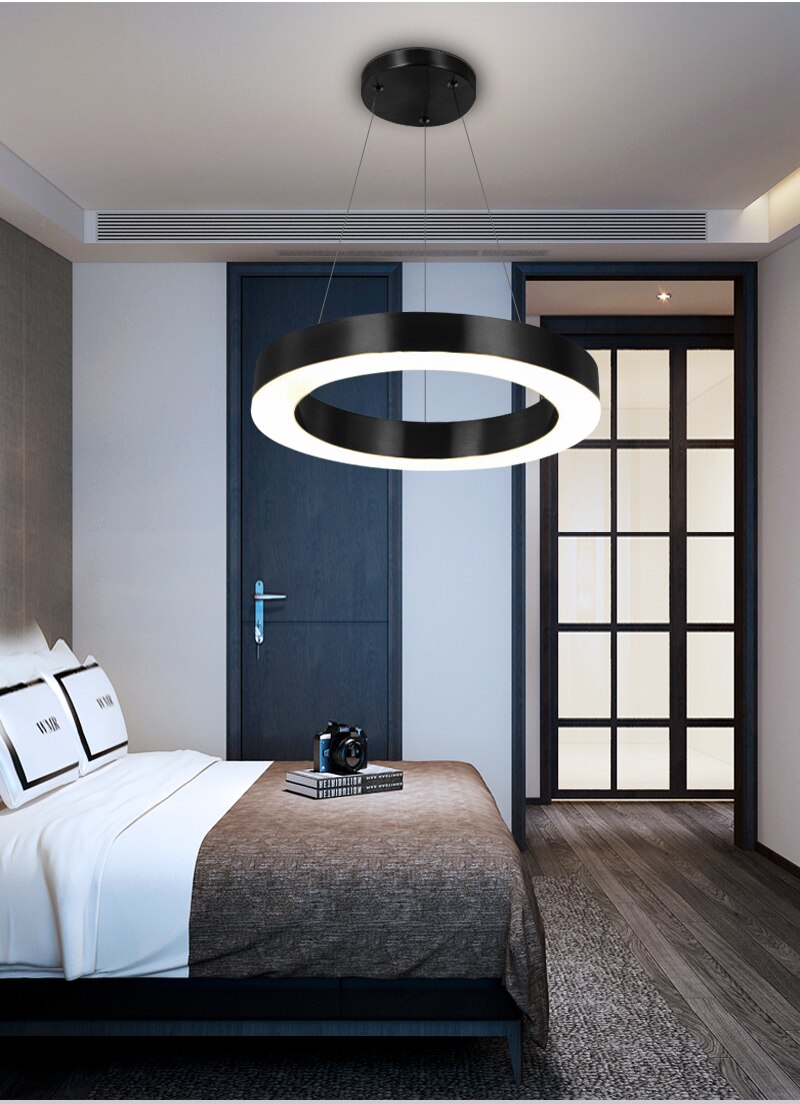 Ylk Bosque Black Ring Chandelier