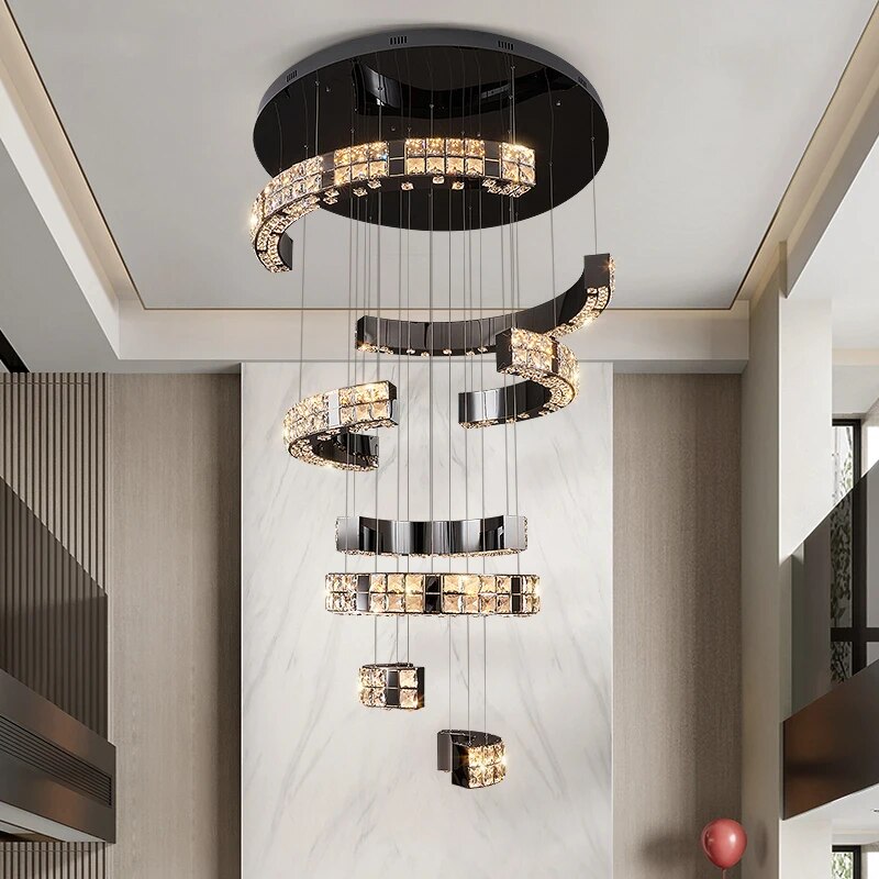 Ylk Memen Luxury Staircase Chandelier