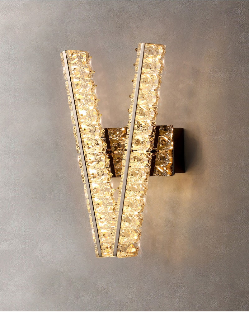 Ylk V Crystal Wall Sconce