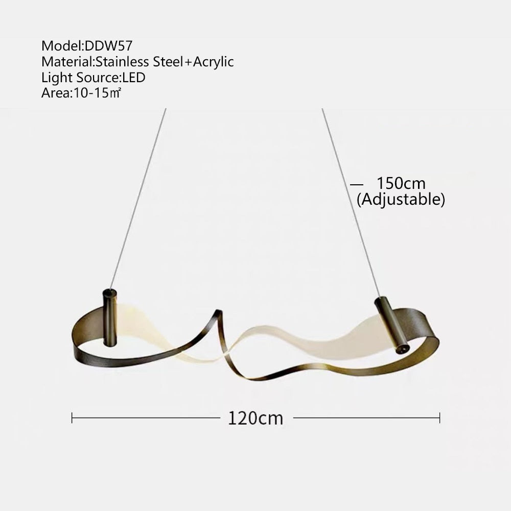 OLGA LED Ceiling Chandelier New Creative Luxury Acrylic Hanging Lamps