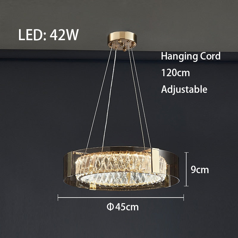 Mak Plafonnier Crystal Pendant Light