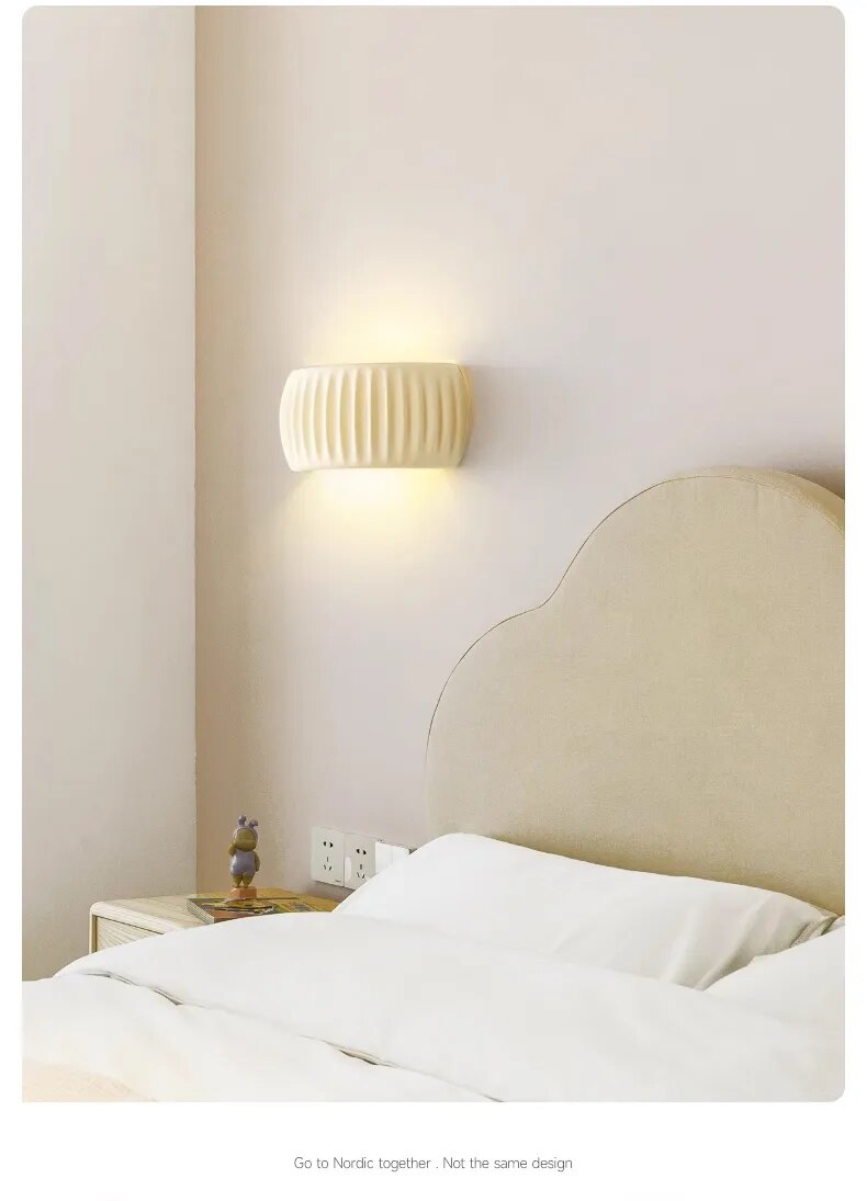 Nordic Cream Minimalist Wall Lamp