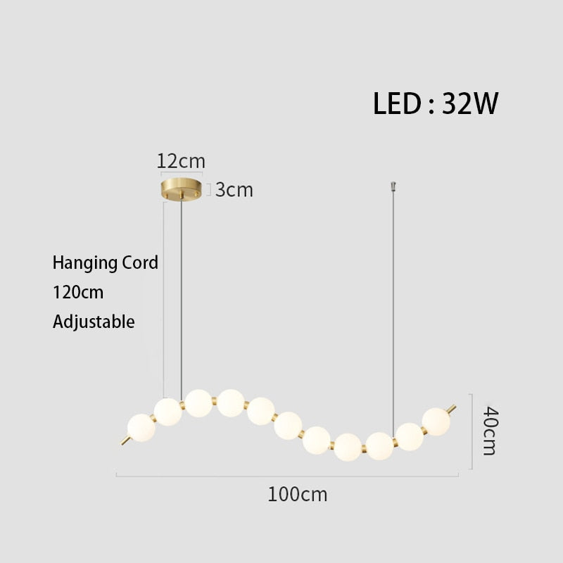 Mak Modern White Ball Pendant Light
