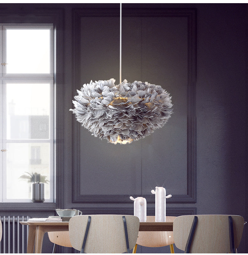 IIS Silki Feather Pendant Light Hanging Ceiling Light
