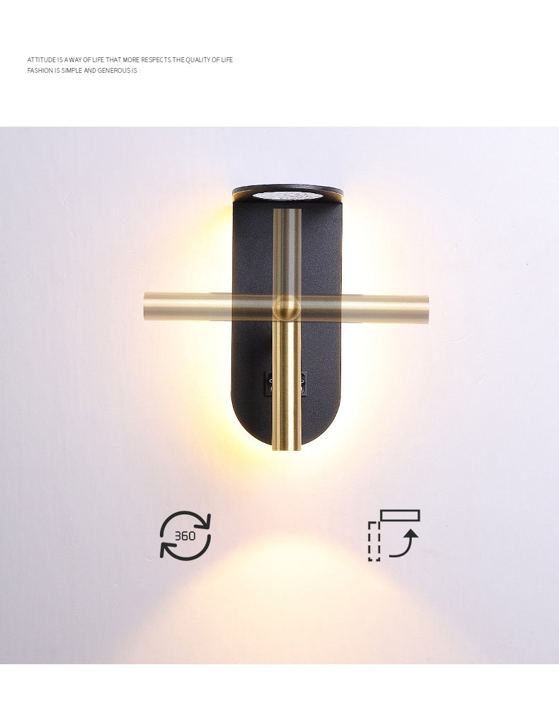 Win Nordic Flame Effect Wall Light