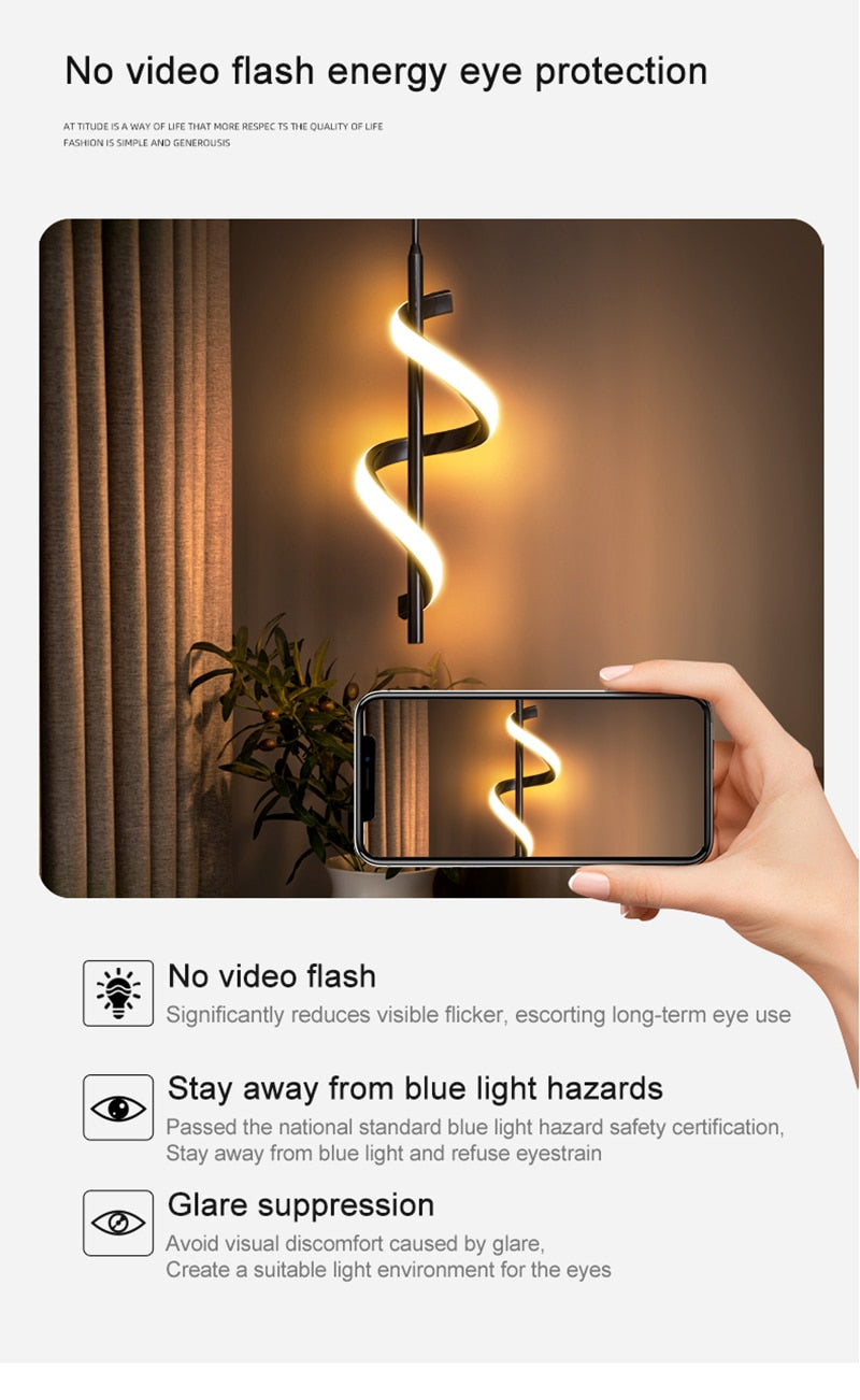 LYF Wall/Pendant The Spiral Lustre LED Light