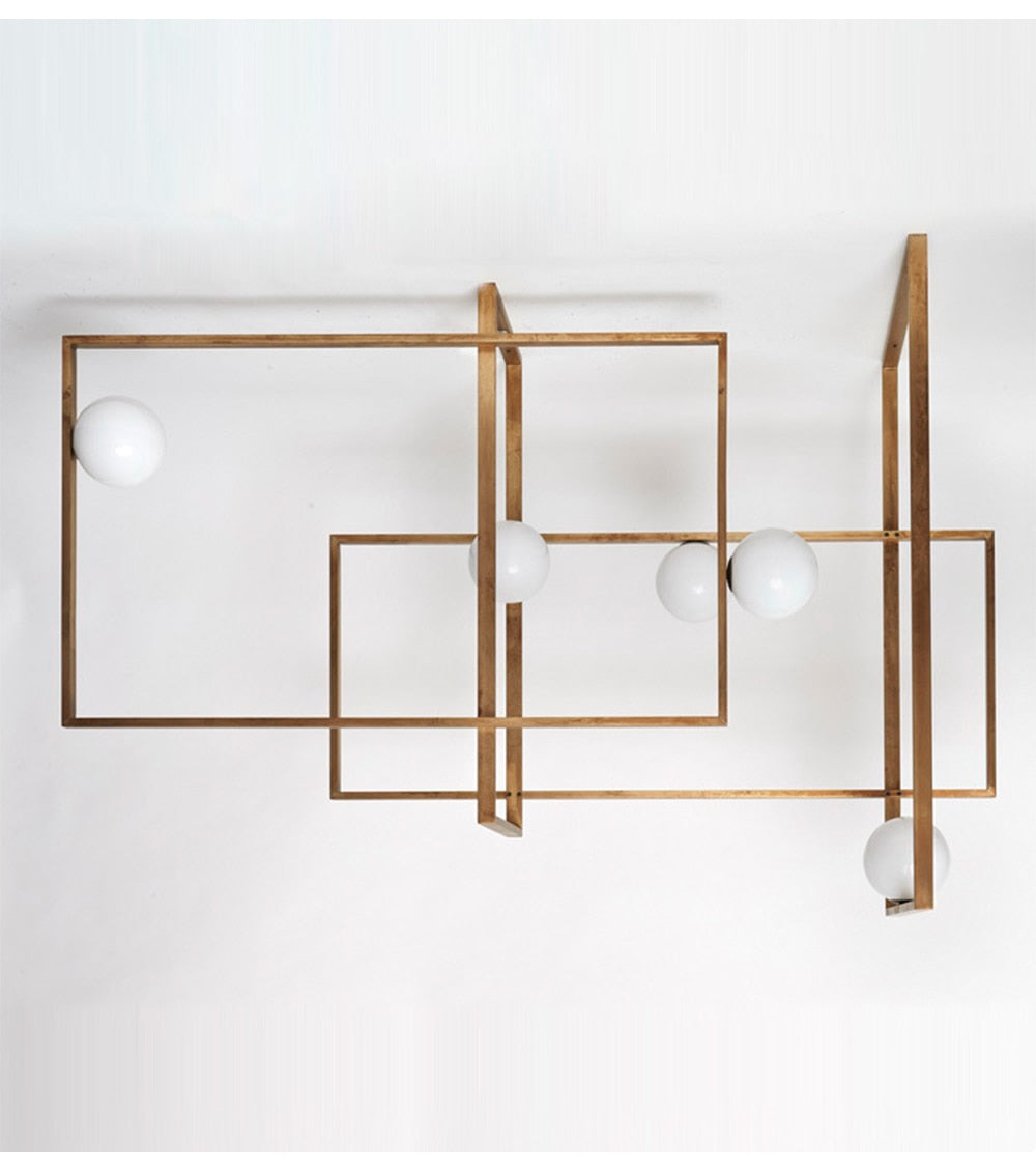 Mak Rectangle Modern Artistic Ceiling Light