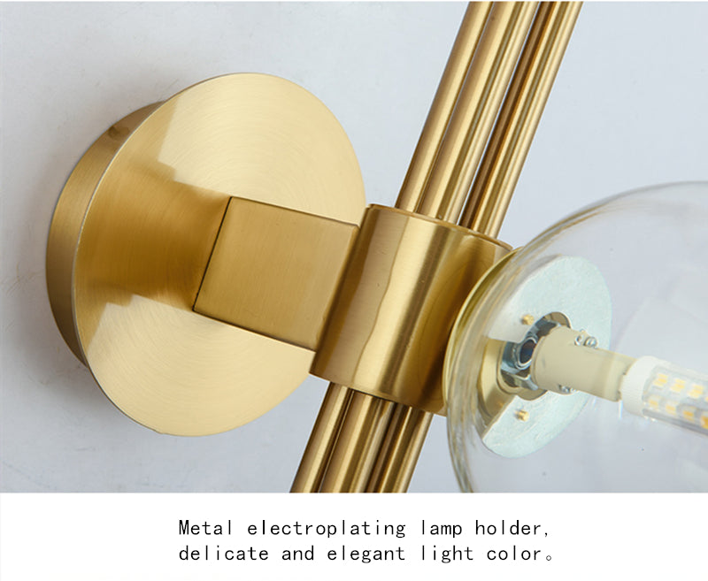 OUD Shadowcaster Green White Glass Ball Wall Lamps