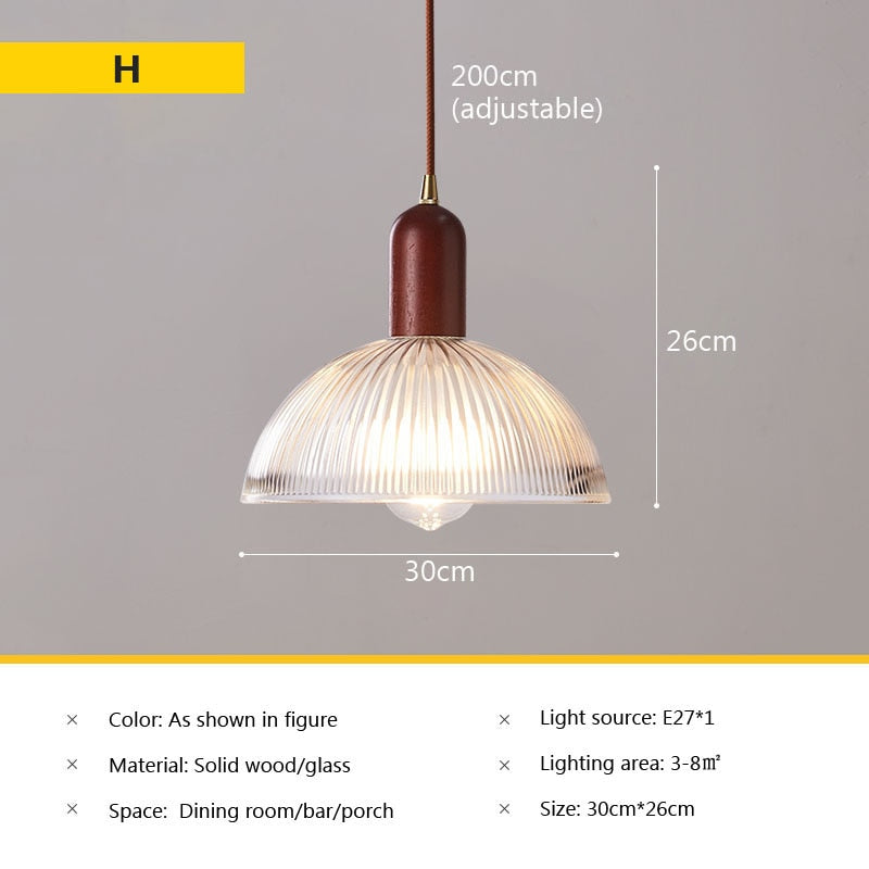 Wad Nordic Glass Pendant Lamp