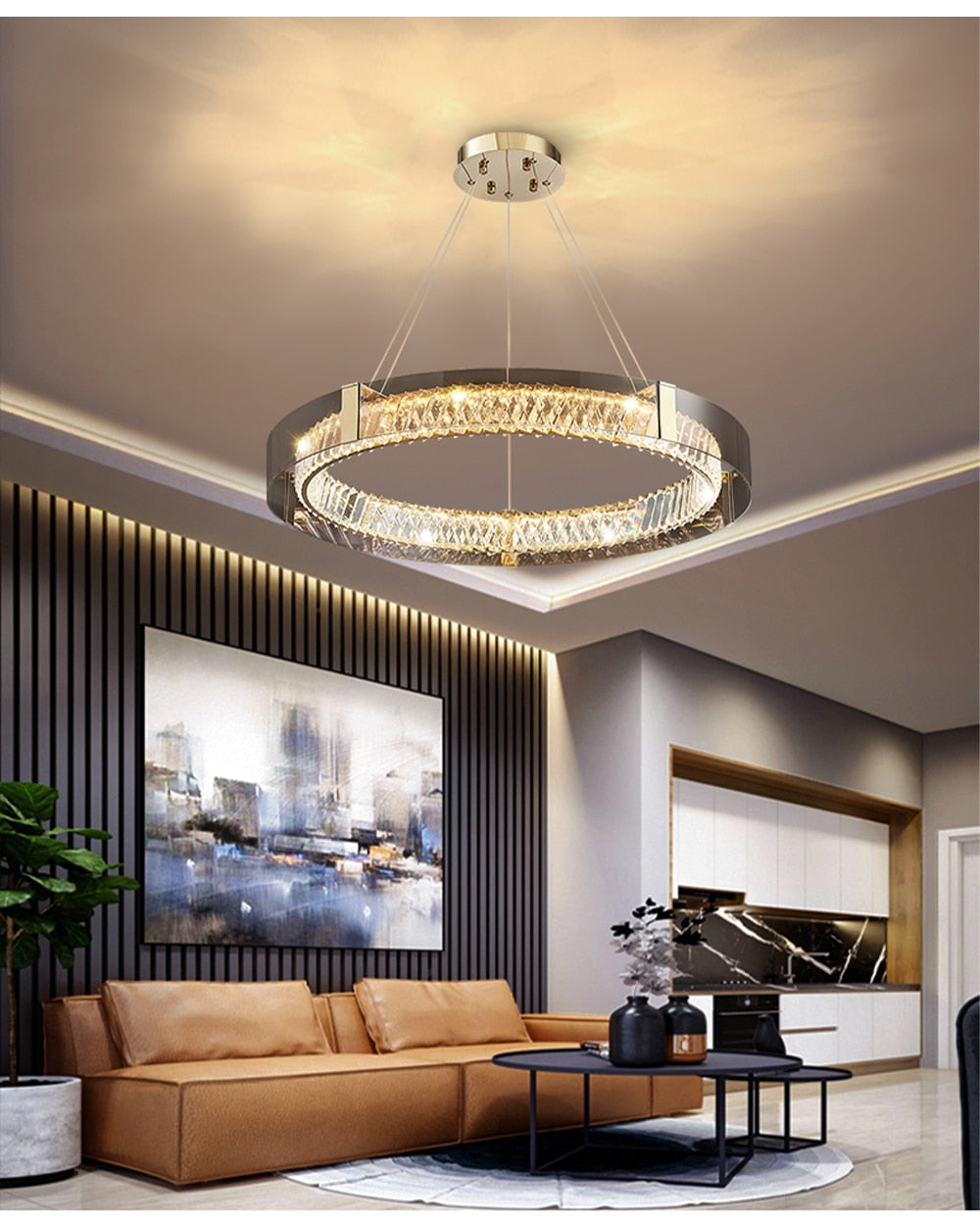 Mak Plafonnier Crystal Pendant Light