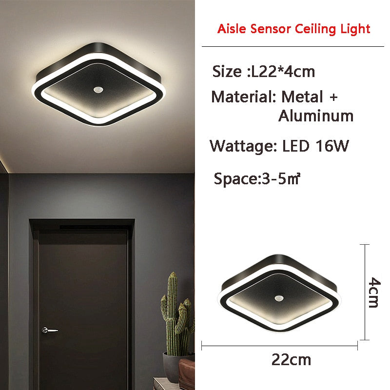 Human PIR Motion Sensor LED Ceiling Lamp