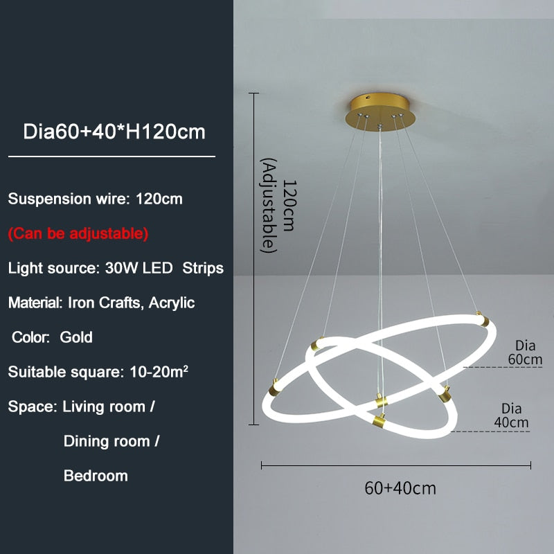 Ylk Modern LED Chandelier Lamp