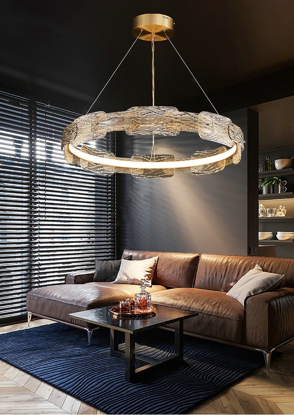 Olga Rounded Crystal Chandelier