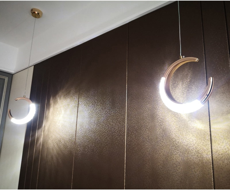 Ylk Half-Moon Modern LED Chandelier