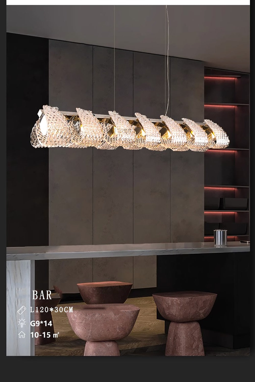 Privet Nordic Art Deco Chandelier