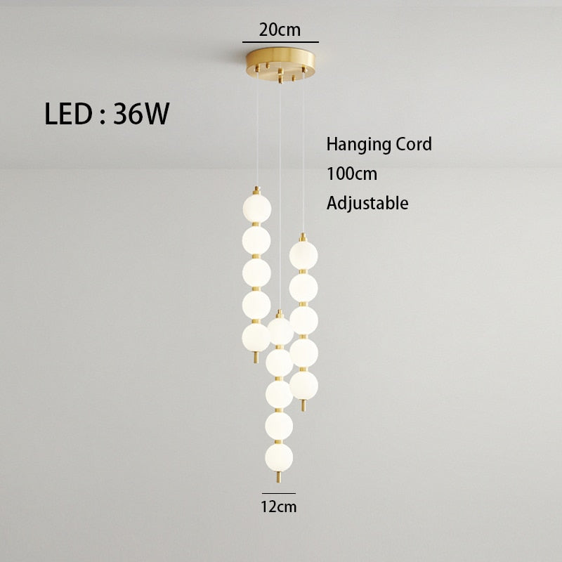 Mak Modern White Ball Pendant Light