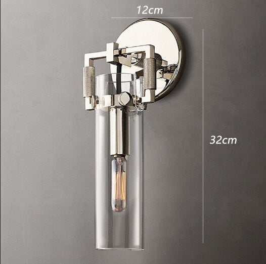 AI Keab - Minimalist Glass Wall Lamp Industrial Style Retro