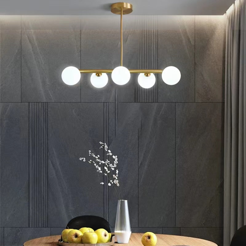 Oud Bethan Modern Glass Ball Chandelier