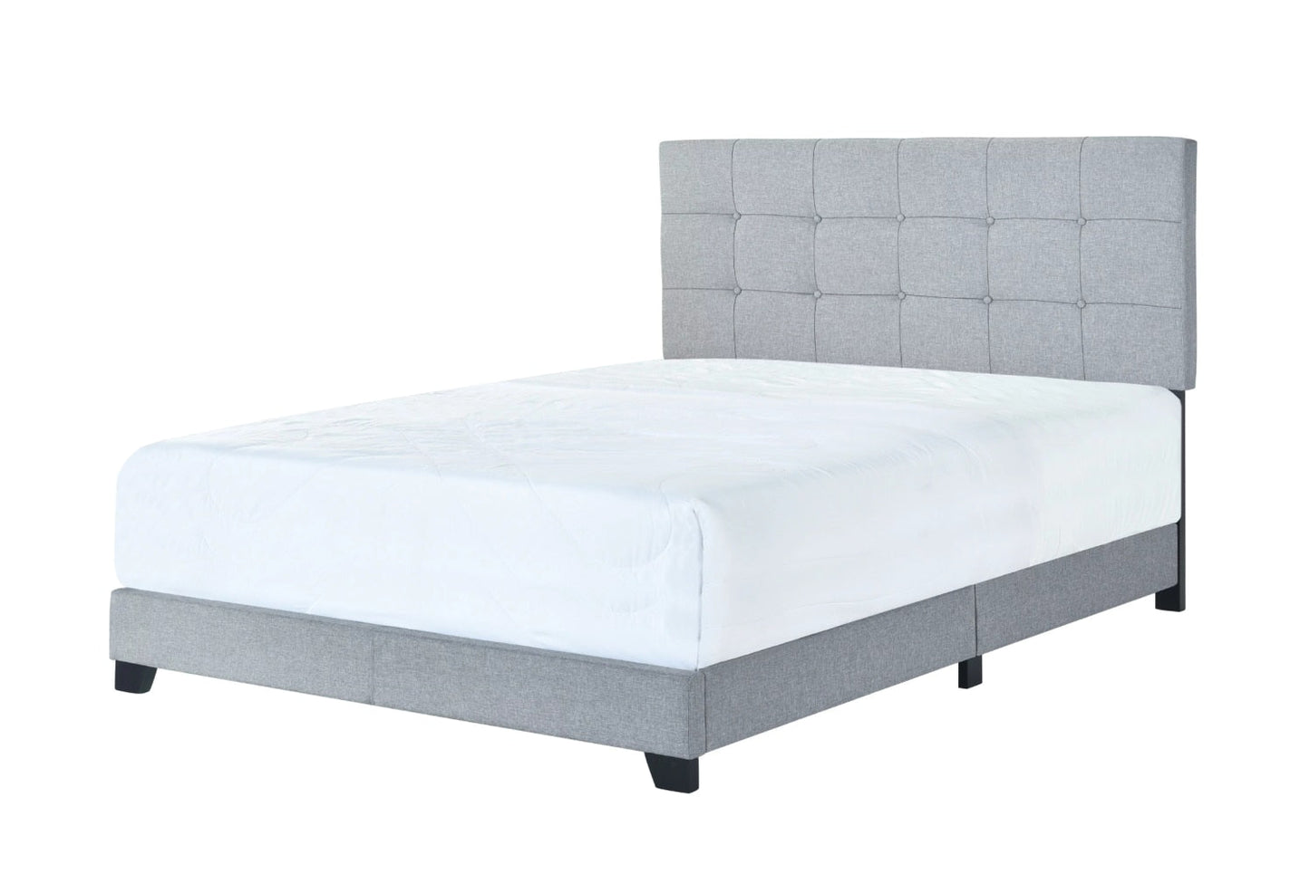 Ragnhild Gray Upholstered Bed Frame