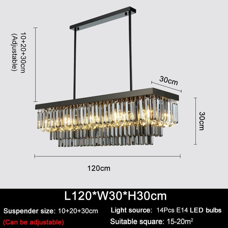 Ylk Willow Modern Crystal Chandelier