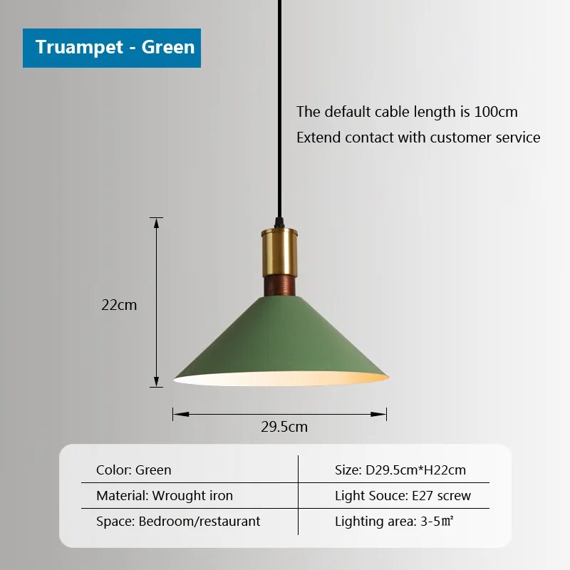 Nordic Industrial retro loft simple Hanging Light