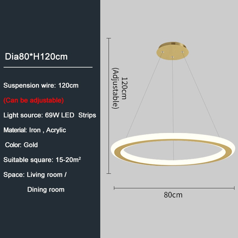 Ylk Ring Design LED Chandelier