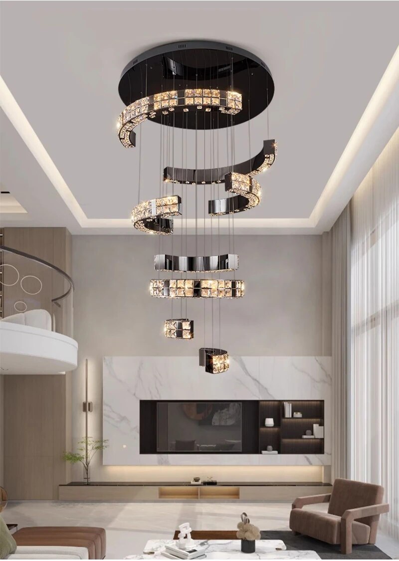 Ylk Memen Luxury Staircase Chandelier