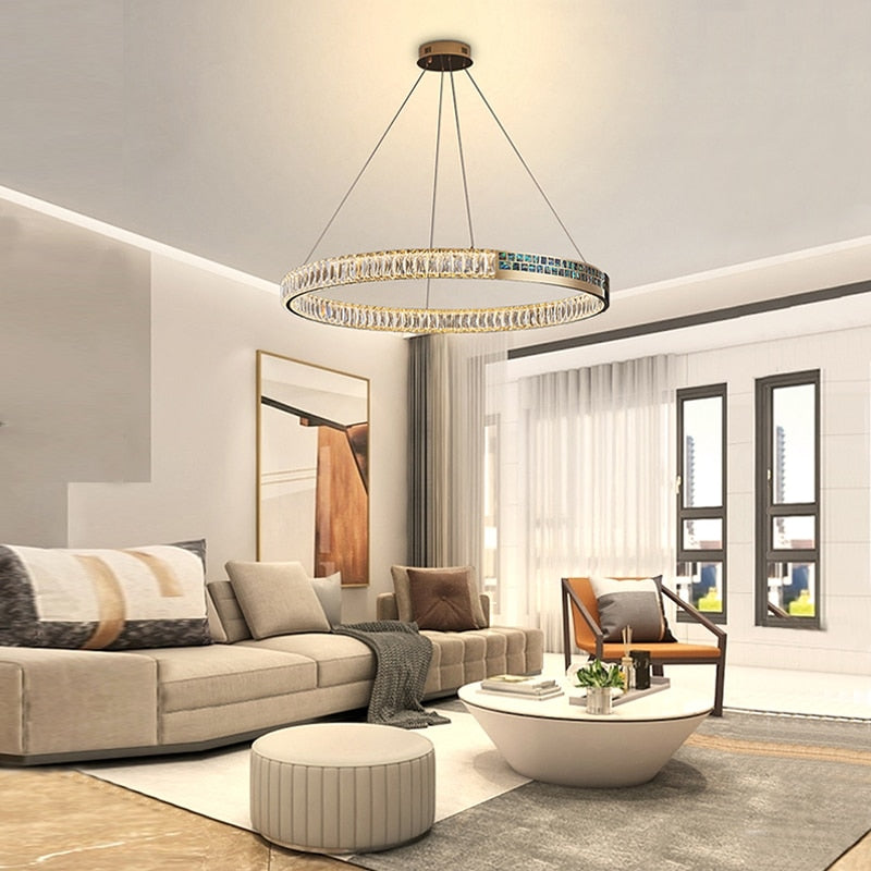 MAK Wall/Pendant Chandelier Luxury Hanging Lights Polished Shell High-end Ring Design