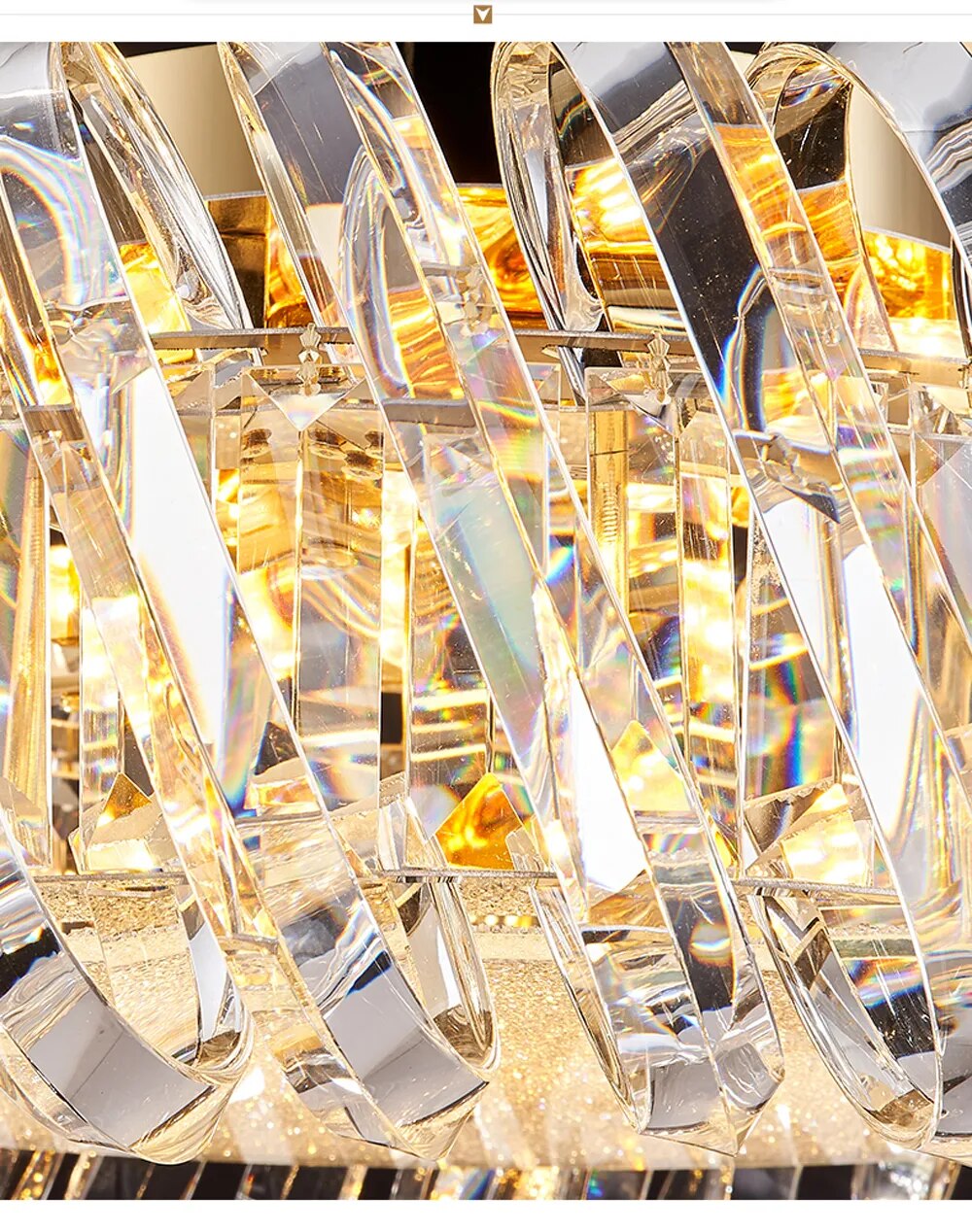 Kolia Art Deco Crystal Glass LED Dimmable Ceiling Chandelier