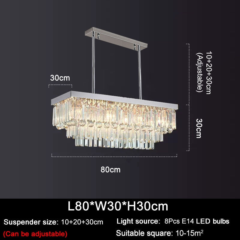 Ylk Willow Modern Crystal Chandelier