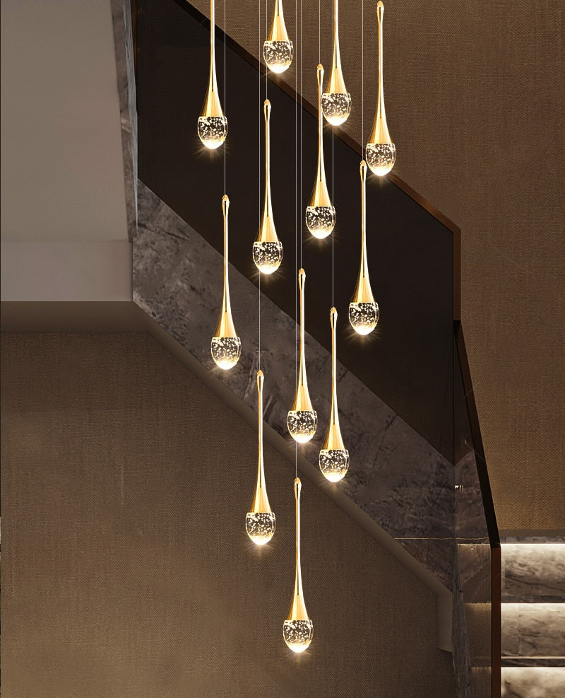 Ylk Water-Drop LED Chandelier