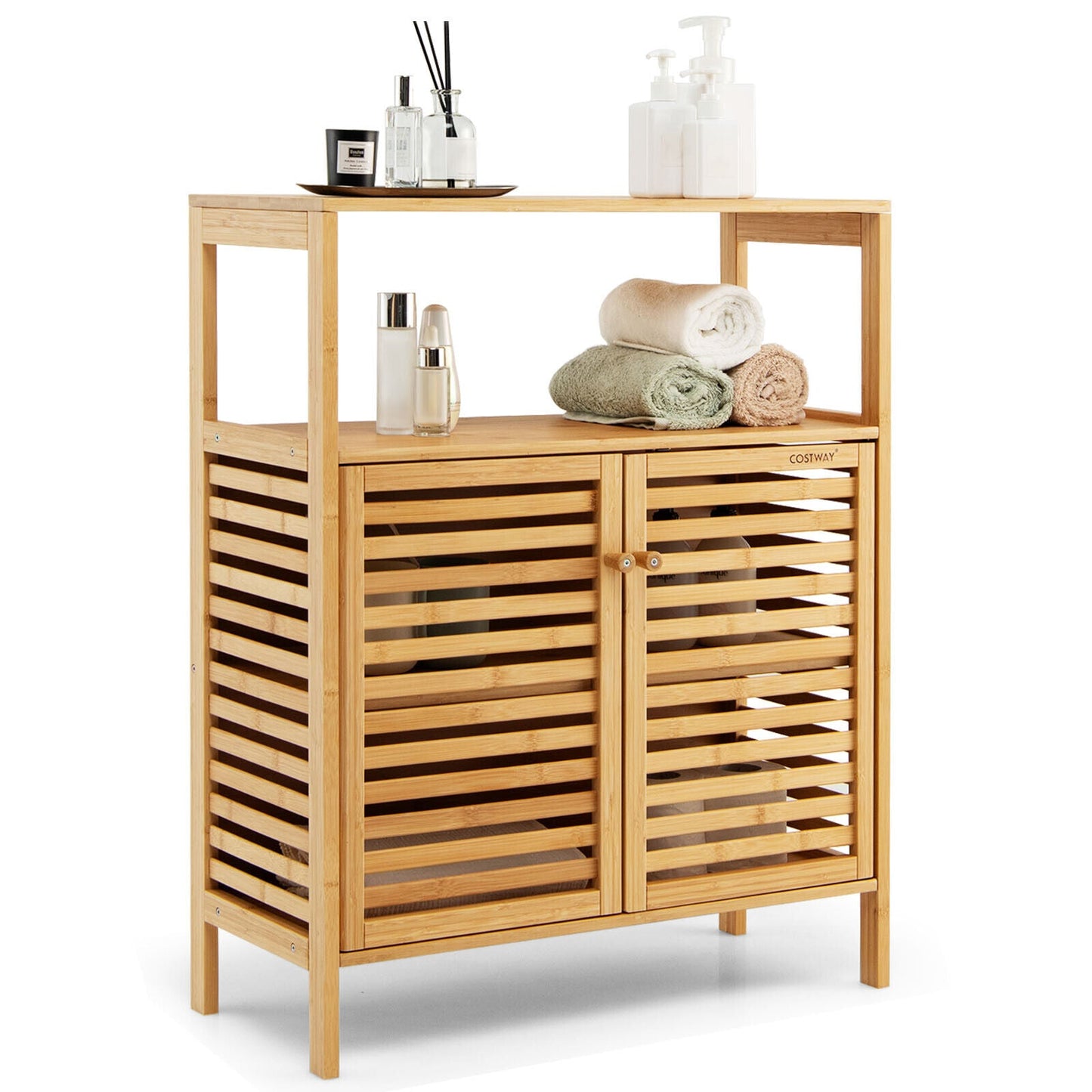 Fredrika - Bamboo Wood Storage Cabinets Bathroom Cabinets