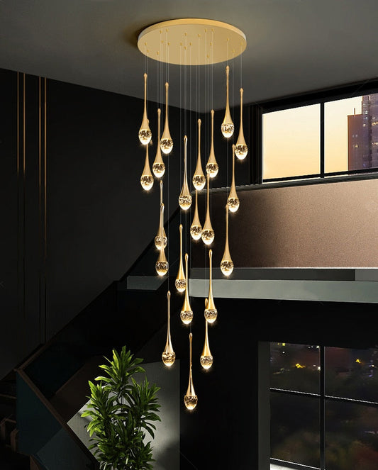 Ylk Water-Drop LED Chandelier