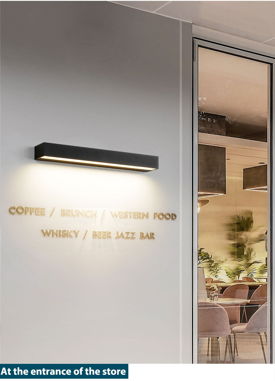 IIS LED Outdoor IP65 Waterproof Porch Wall Sconces Aluminum Exterior